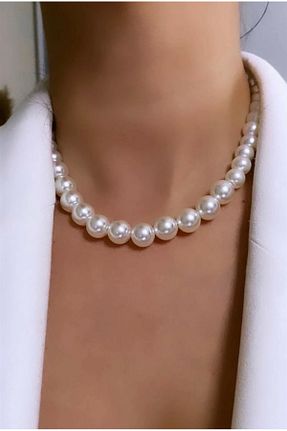 گردنبند مروارید سفید Elif - کد 900697716