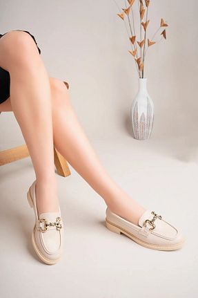 کفش کژوال بژ زنانه چرم مصنوعی MCASERING - کد 900704272