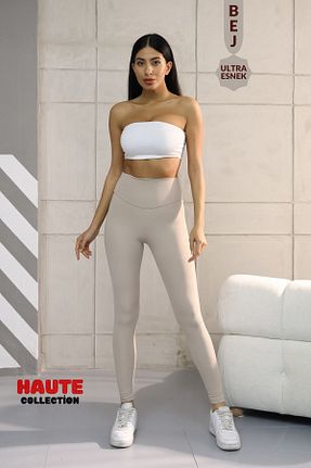 ساق شلواری بژ زنانه بافتنی Balenbi - کد 789764331