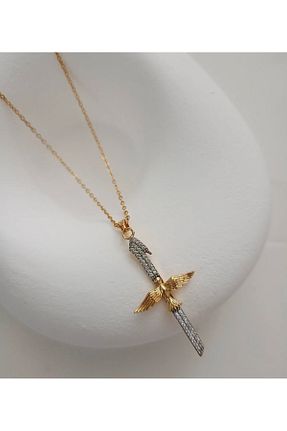 گردنبند استیل ( فولاد ) طلائی زنانه استیل (فولاد) Dorsla Accessories - کد 900733799