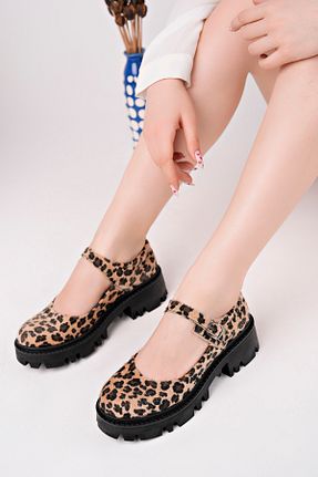 کفش کژوال بژ زنانه چرم لاکی pasyone - کد 900756988