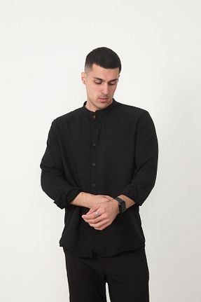 پیراهن مشکی مردانه رگولار JR Boutique - کد 897904757
