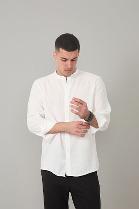 پیراهن سفید مردانه رگولار JR Boutique - کد 897904377