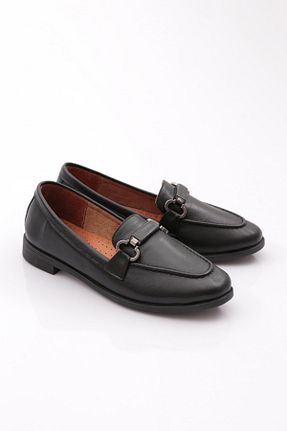 کفش لوفر مشکی زنانه چرم مصنوعی Dgn - کد 859596005
