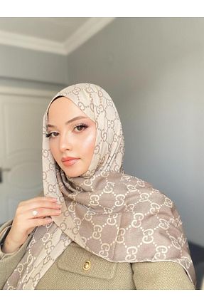 شال بژ زنانه کشمیر Mira İpek - کد 900791473