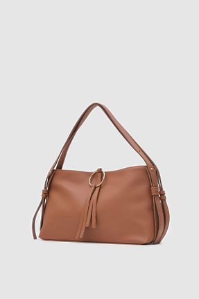 کیف دوشی قهوه ای زنانه چرم مصنوعی Shule Bags - کد 900814067