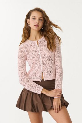 رویه صورتی زنانه پنبه ای Stradivarius - کد 900827254