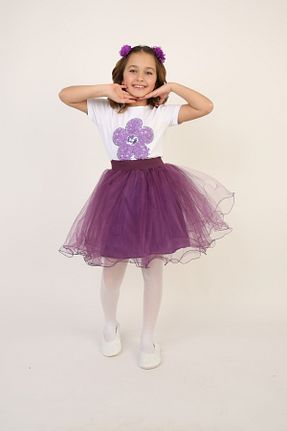 ست بالاتنه و پائین تنه بنفش بچه گانه پنبه ای Dıgıl Kids - کد 902060157
