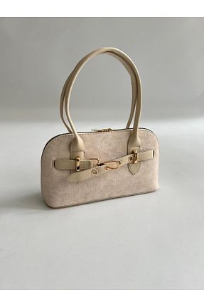 کیف دوشی بژ زنانه چرم مصنوعی Mia Collection - کد 900792820