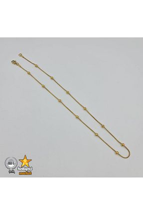 گردنبند استیل ( فولاد ) زرد زنانه استیل (فولاد) Hediyeci Market - کد 900903514
