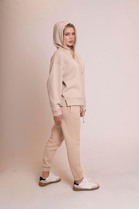 شلوار کرمگن بژ زنانه Relaxed AFLOOW - کد 900846956