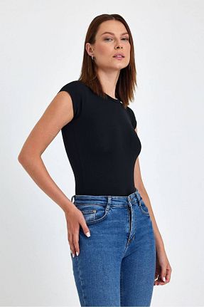 بادی مشکی زنانه یقه دوچرخه Vumia Collection - کد 900850938