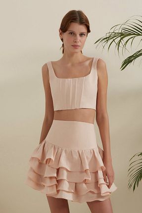 بلوز بژ زنانه ساده Dahlia Bianca - کد 899383430