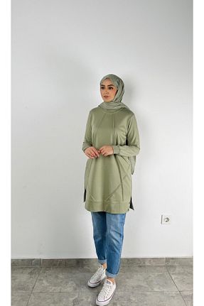 تونیک سبز زنانه بافتنی SOFT - کد 900844916