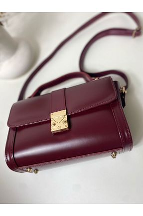 کیف دوشی زرشکی زنانه چرم مصنوعی BHOSLITE - کد 900882865