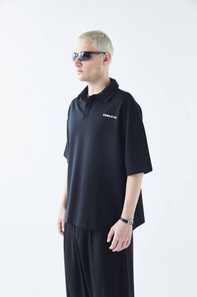 پولوشرت مشکی مردانه پنبه ای MODA - کد 895266688