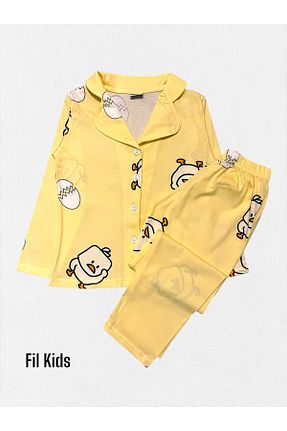 ست لباس راحتی زرد بچه گانه ساده Fil Kids - کد 900914717