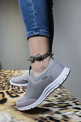 کفش کژوال طوسی زنانه چرم مصنوعی Afşin - کد 889984211