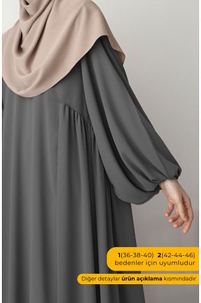 کلاه و ابایا طوسی زنانه پنبه پلی استر suhneva - کد 835741606