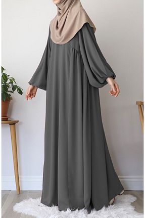 کلاه و ابایا طوسی زنانه پنبه پلی استر suhneva - کد 835741606