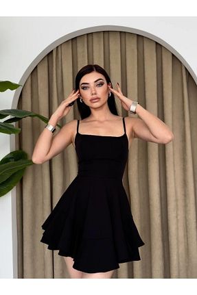 لباس مشکی زنانه بافتنی Buklemoda - کد 901006855