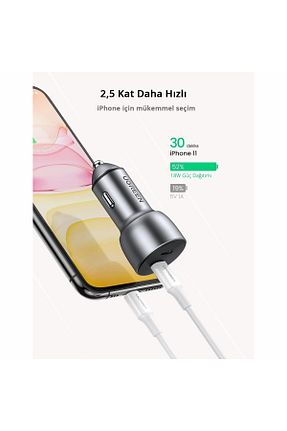 شارژر خودرو طوسی Ugreen - کد 892594994