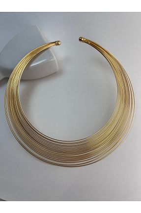 گردنبند استیل ( فولاد ) طلائی زنانه استیل ضد زنگ Pinardesign - کد 900911276