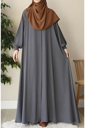کلاه و ابایا طوسی زنانه پنبه پلی استر suhneva - کد 797363051