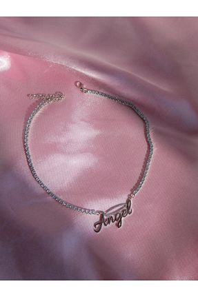 گردنبند جواهر طوسی زنانه برنجی Reorah Collection - کد 900942675