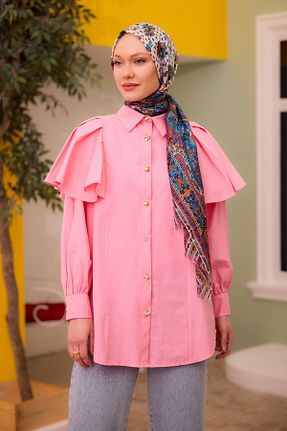 پیراهن حجاب صورتی زنانه رگولار LOCCO - کد 900984087