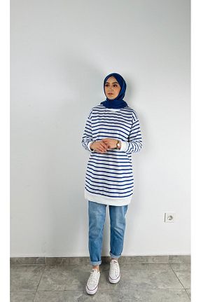 تونیک آبی زنانه بافتنی SOFT - کد 901069979