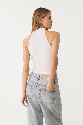 بلوز نباتی زنانه ساده Stradivarius - کد 902063265
