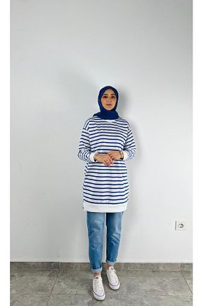 تونیک آبی زنانه بافتنی SOFT - کد 901069979