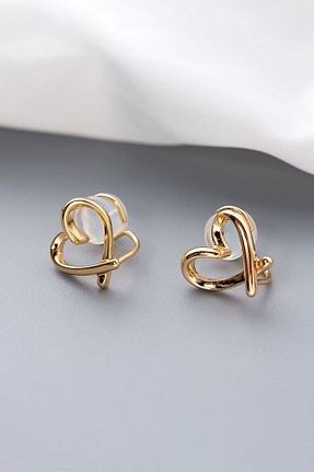 گوشواره جواهر طلائی فلزی Chavin - کد 852455517