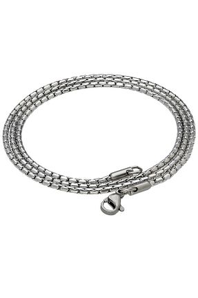 گردنبند استیل ( فولاد ) طوسی مردانه استیل (فولاد) Chavin - کد 68398977