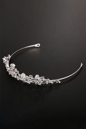 تاج سفید زنانه سنک زیرکون Chavin - کد 331891495