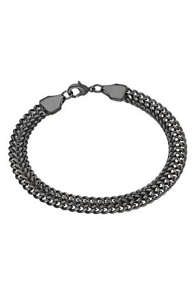 دستبند استیل (فولاد) مشکی مردانه استیل (فولاد) Chavin - کد 31109410