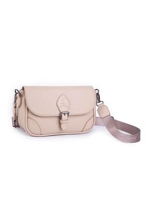 کیف دوشی بژ زنانه چرم مصنوعی LOVELYSTORE - کد 901091959