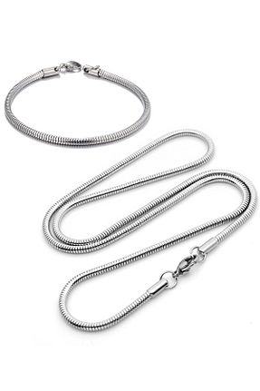دستبند استیل (فولاد) طوسی مردانه استیل (فولاد) Chavin - کد 777067662