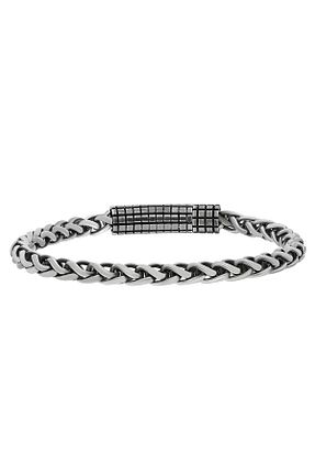 دستبند استیل (فولاد) مشکی مردانه استیل (فولاد) Chavin - کد 136427198
