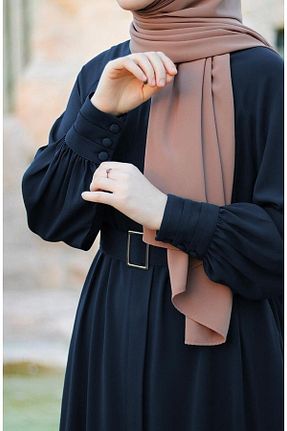 کلاه و ابایا سرمه ای زنانه پنبه پلی استر suhneva - کد 318233029