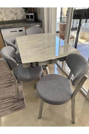 ست میز آشپزخانه طوسی MDF ELEN HOME - کد 901116038