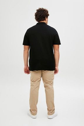 پولوشرت مشکی مردانه پنبه - پلی استر - الاستین Jack & Jones - کد 902256243