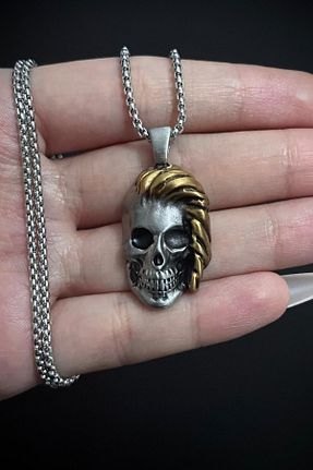 گردنبند استیل ( فولاد ) طوسی زنانه استیل (فولاد) Jaida Moda - کد 901160501