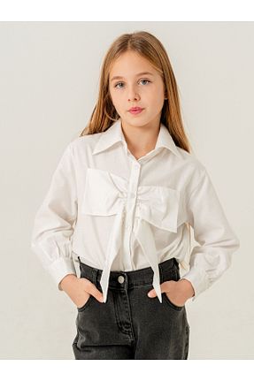 پیراهن سفید بچه گانه رگولار GİYİCEM TEKSTİL - کد 902257237