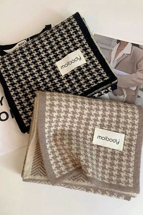 شال گردن بژ زنانه اکریلیک Moibody - کد 901240176