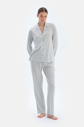 ست لباس راحتی سبز زنانه پنبه ای Dagi - کد 901238012