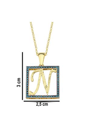 گردنبند نقره زرد زنانه 925 عیار Kayra Mücevher - کد 827724087
