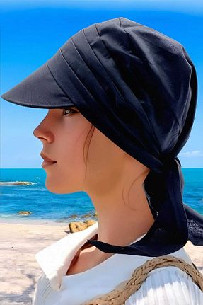کلاه مشکی زنانه پنبه ای Trenderrs - کد 826391618