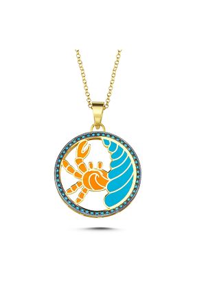 گردنبند نقره زرد زنانه 925 عیار Kayra Mücevher - کد 827097272
